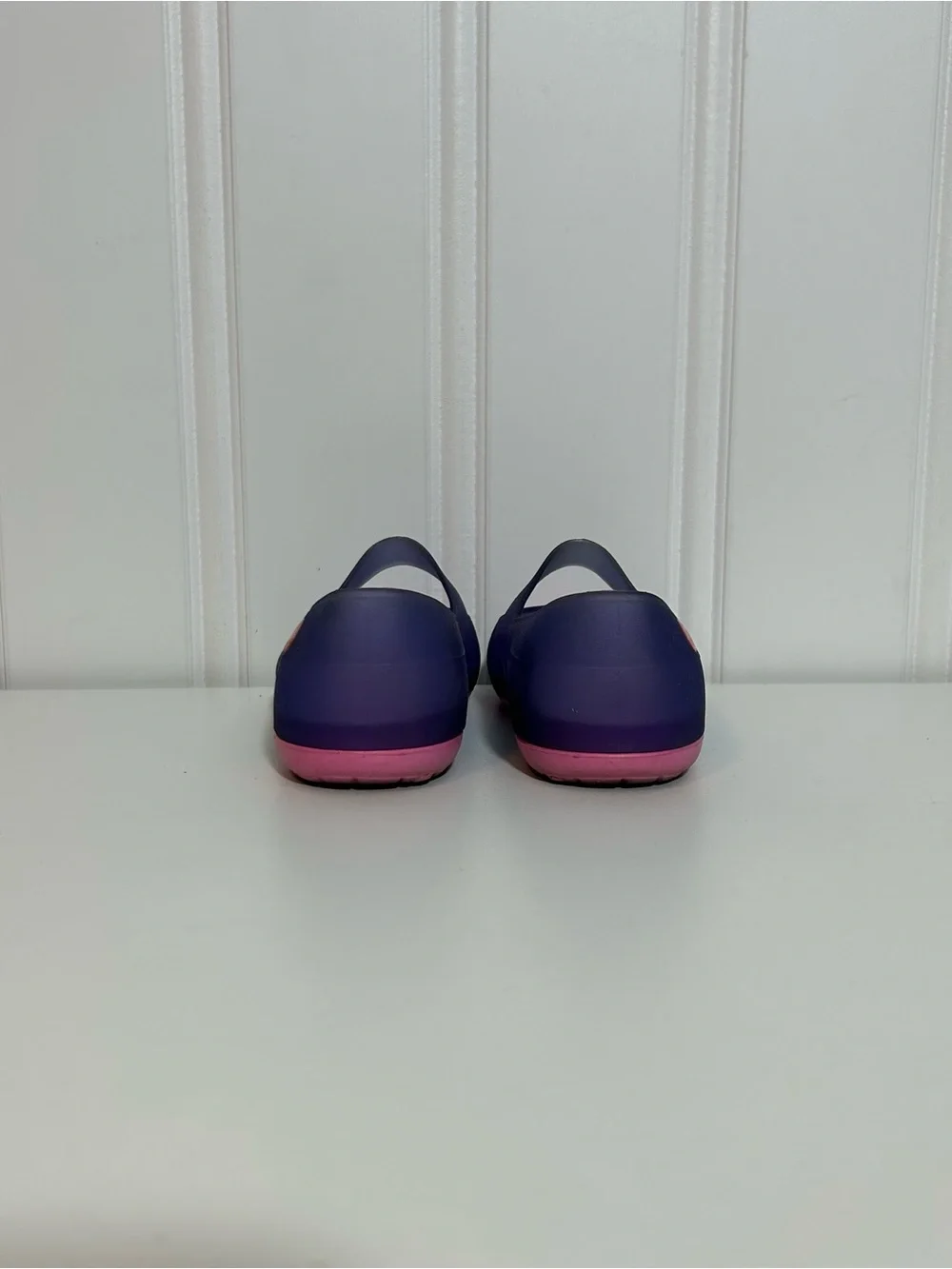 Crocs Kids Waterproof Purple Pink Mary Jane Clog